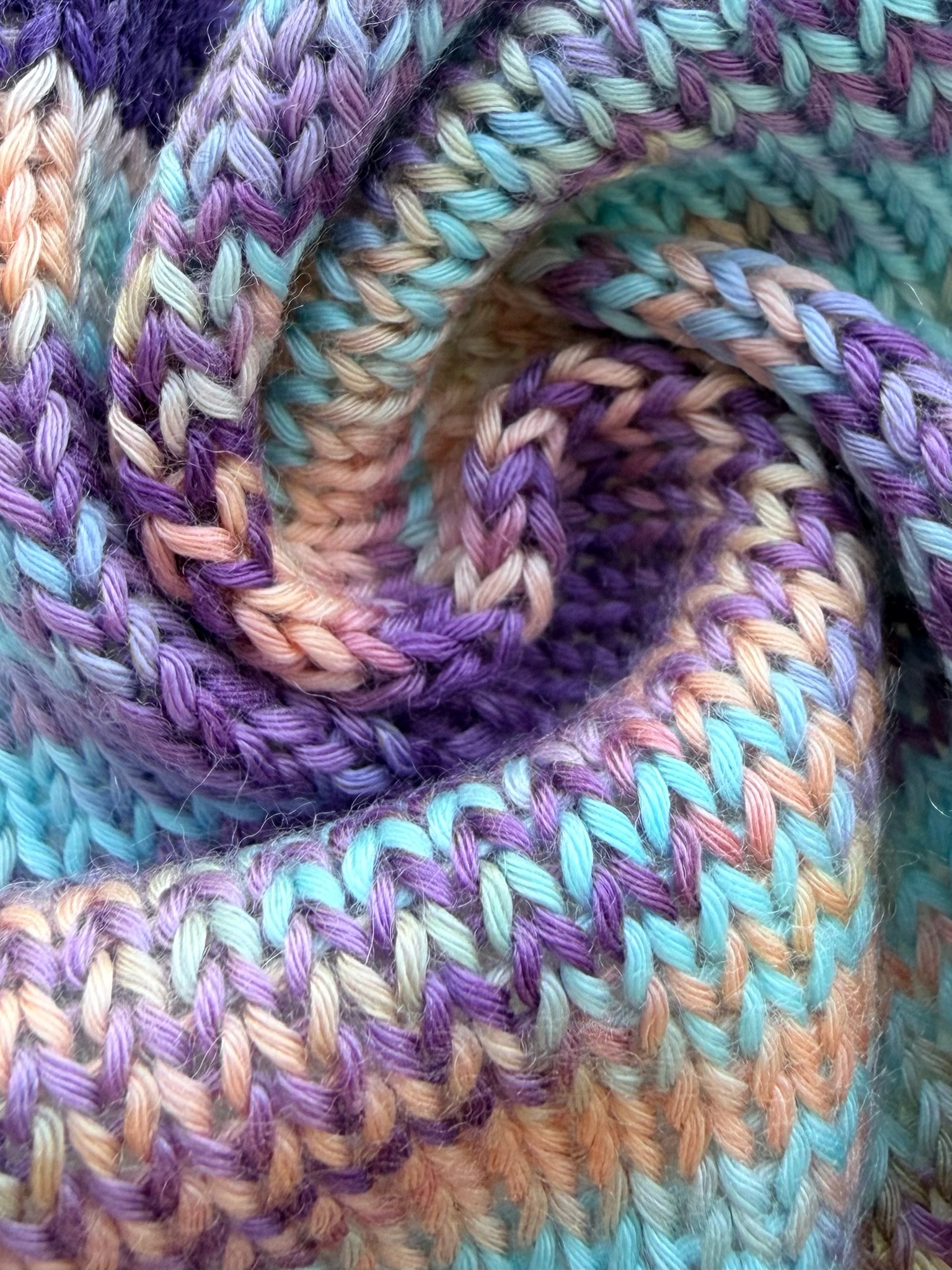 Zimpfer Wolle Art. Mimi Multicolor 500 m / 100 g – Garn aus Bambus und Seide col.  Lilla corallo turchese foto 4
